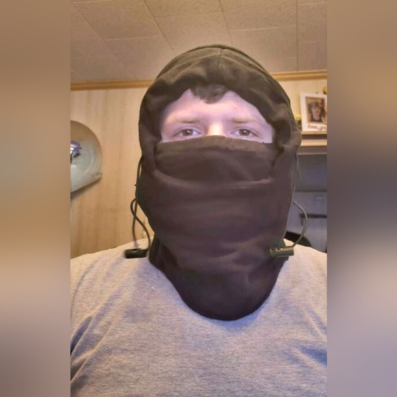 NEW Black Fleece Face Mask - Picture 7 of 10